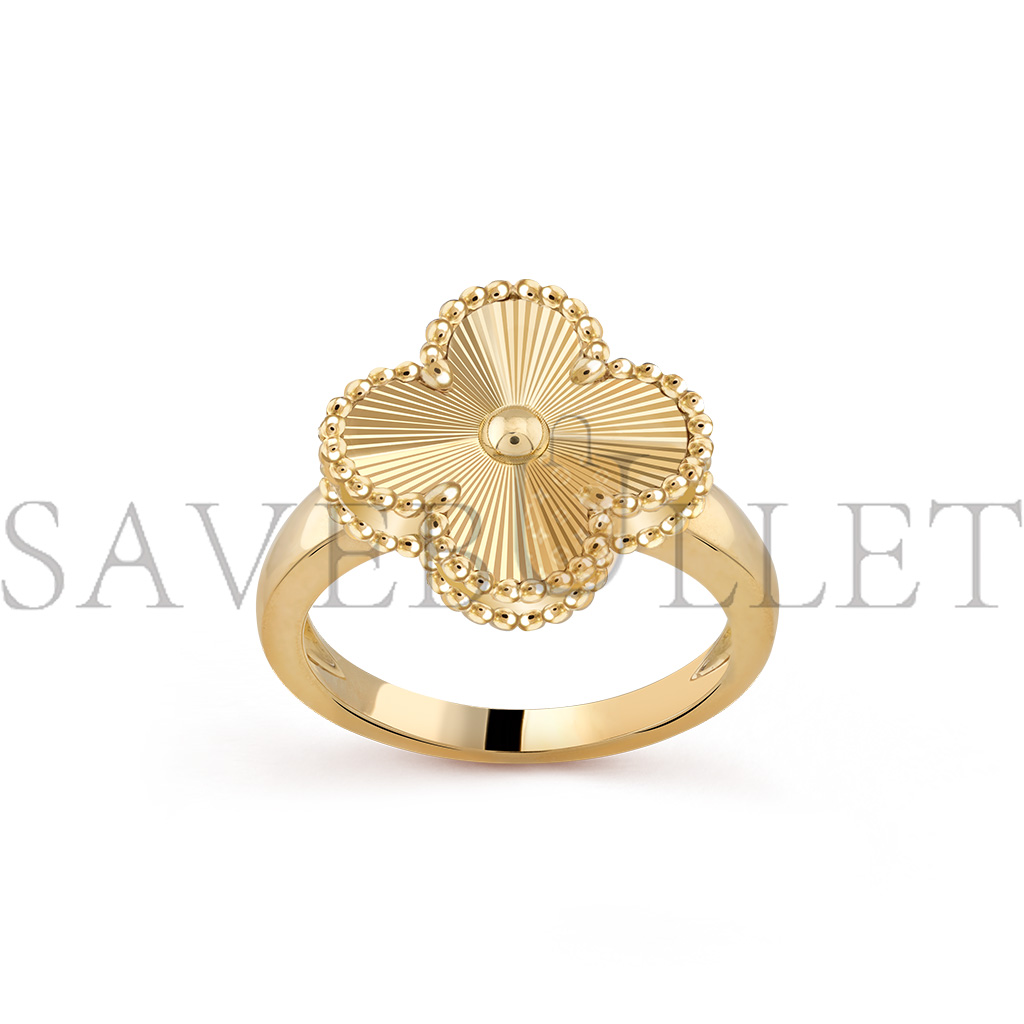 VAN CLEEF ARPELS VINTAGE ALHAMBRA RING - YELLOW GOLD VCARP6I300 VAN CLEEF ARPELS VINTAGE ALHAMBRA RING - YELLOW GOLD VCARP6I300